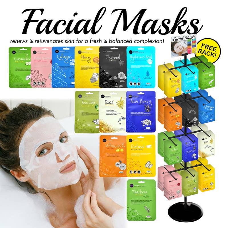 Deluxe Import Trading - Wholesale Facial Peel - 288 pc Facial Mask Display0