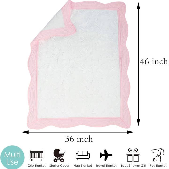 Zsa Zsa & LoLLi Monogram Blanks - Wholesale Quilt - Kids & Baby - Heirloom Quilt - Baby Quilt Blanket Monogram
