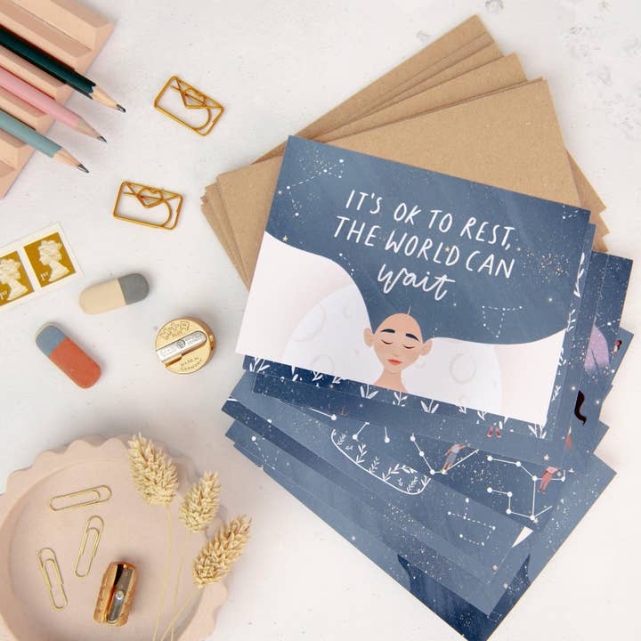 10 Empowering Affirmation Note Cards With Envelopes for wholesale by Flourish Paperworks