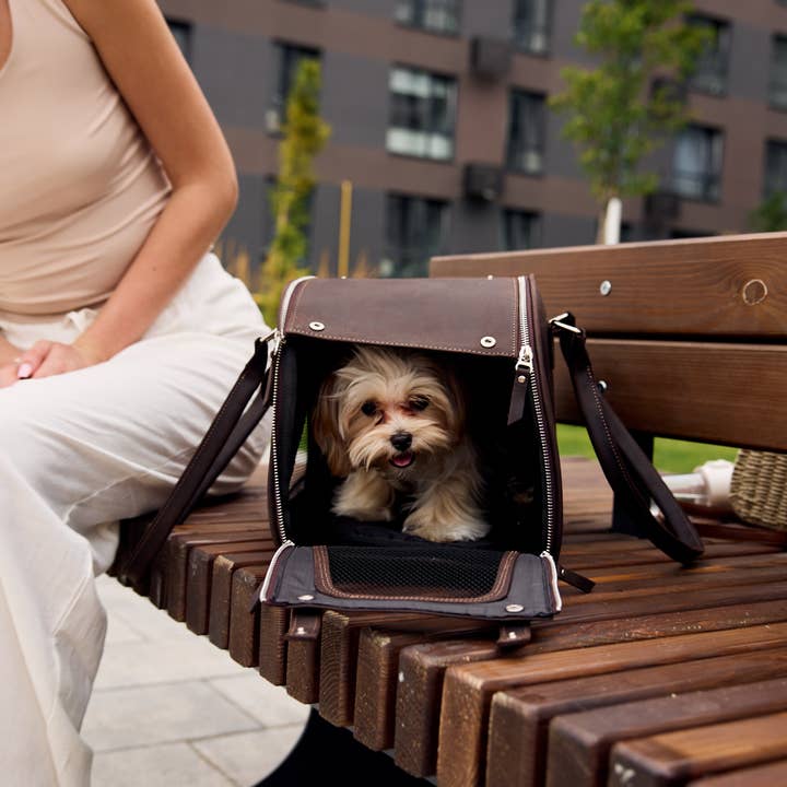 Pikore - Wholesale Pet carrier – Dog - Leather dog carrier bag5