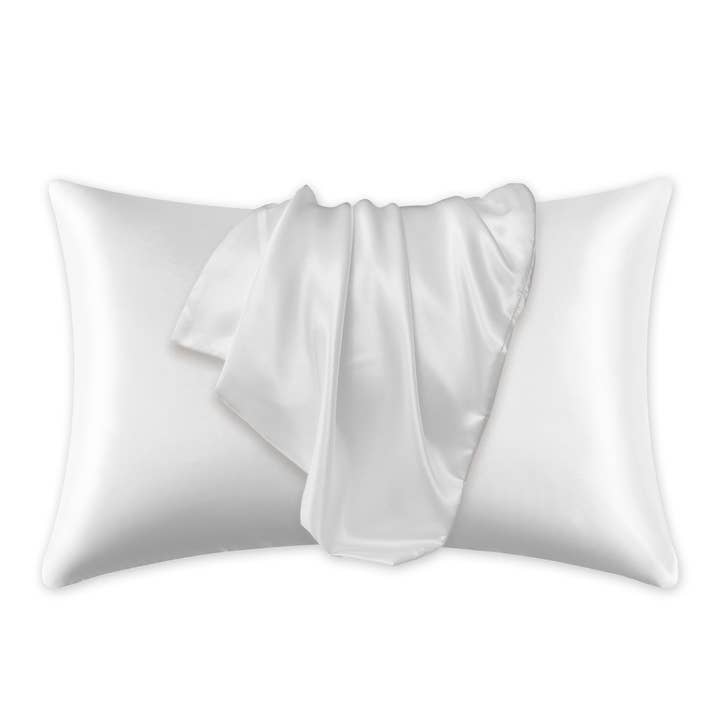 AfricanFabs - Wholesale Bedding Pillowcase/Sham - Satin pillow case White 60 x 70 cm standard pillow size - Silky satin pillowcase