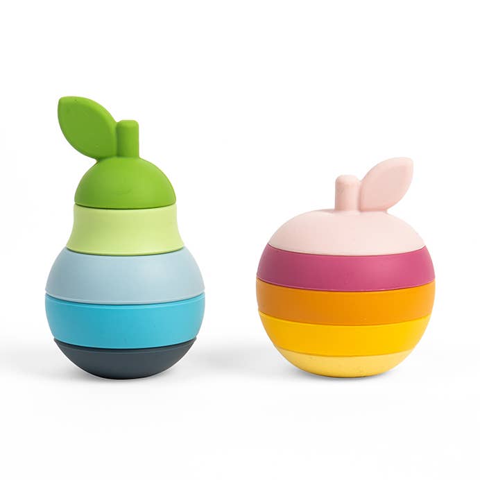 Bigjigs Toys - Wholesale Stacking Rings Game - Baby - Stacking Apple & Pear0