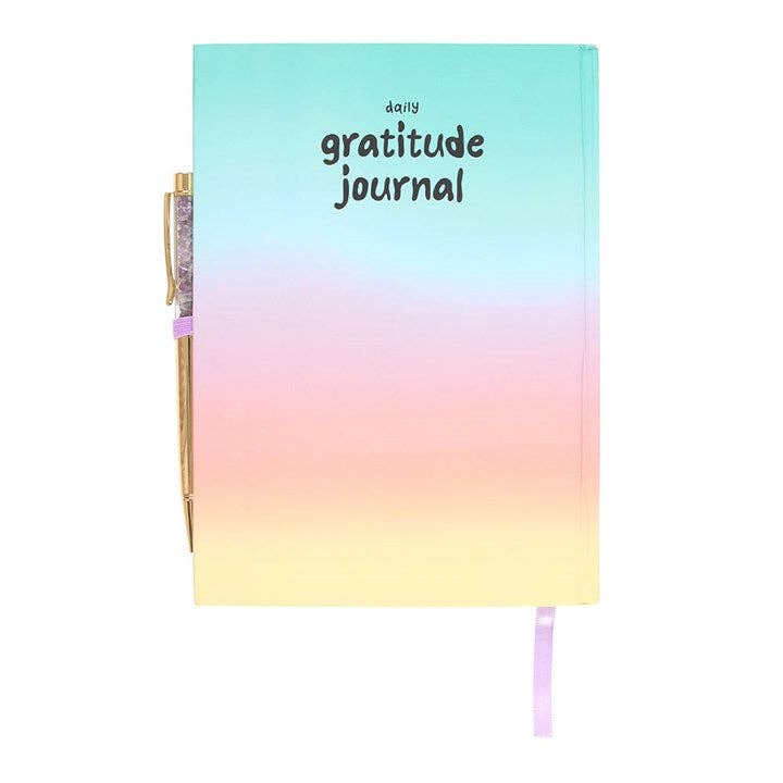 Something Different Wholesale - Wholesale Journal/Diary - Multicoloured Gratitude Journal with Amethyst Pen4
