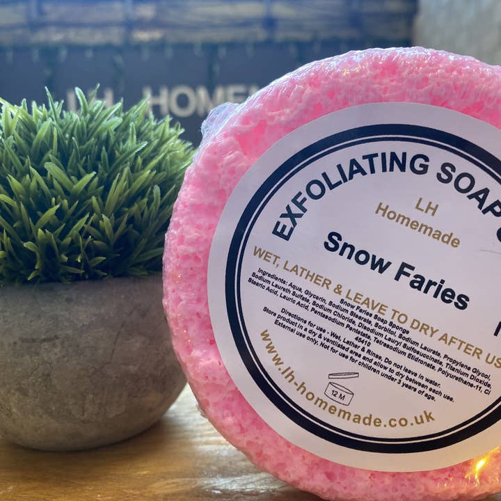 LH Homemade – wholesale Bath pouf/sponge – Exfoliating Soap Sponge Huge 180g High Quality.White label