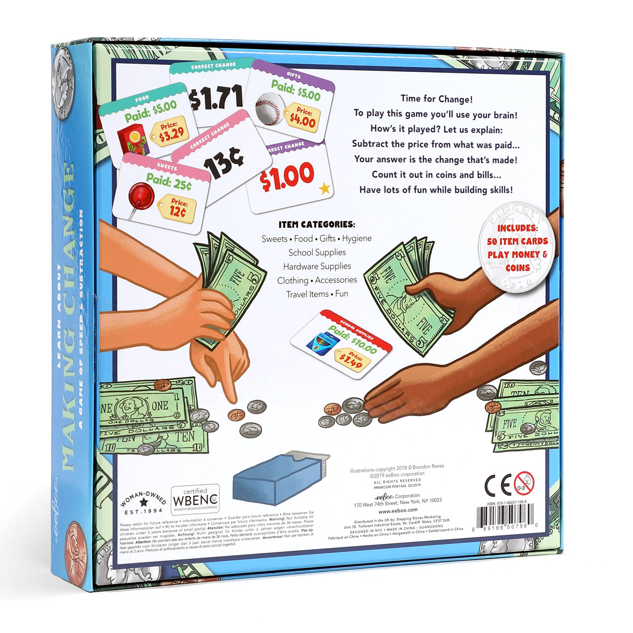 eeBoo - Wholesale Card Game - Making Change Game1