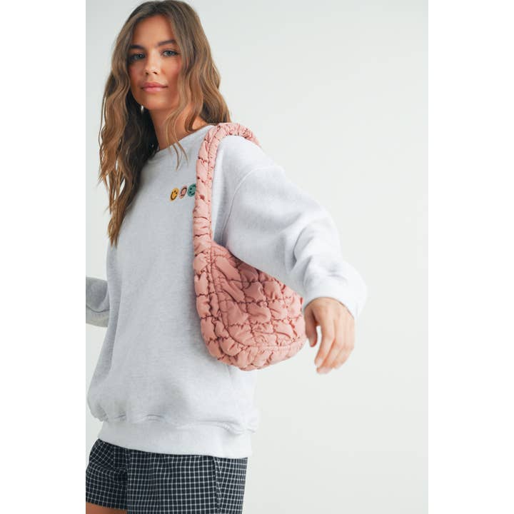 BUTTERMELON - Wholesale Shoulder Bag - Women's - Quilted Cloud Shoulder Bag - BMB7454