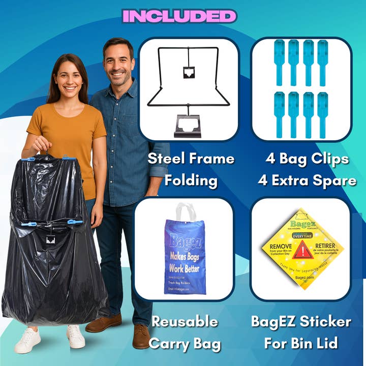 BagEZ - Wholesale Rubbish can/Rubbish bin - BagEZ Trash Bag Holder: Large5