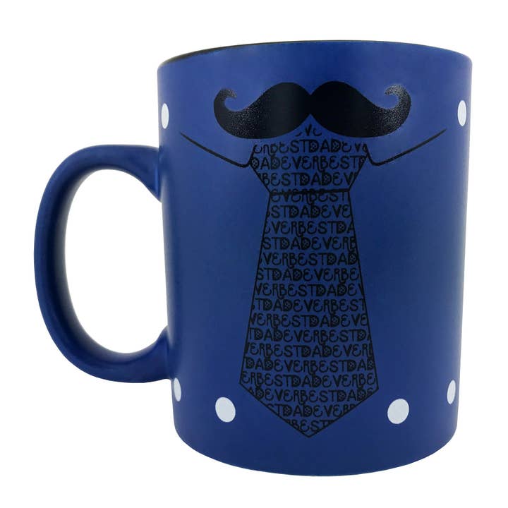 KINREX - Wholesale Coffee mug - Best Dad Ever Ceramic Coffee Mug - Blue 12 oz.2
