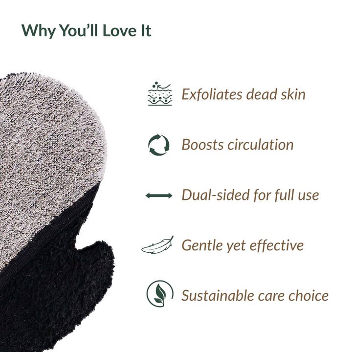 Evideco French Home Goods - Wholesale Exfoliating Gloves/Mitts - Body Scrubber Glove - Dual-Sided Exfoliating Mitt19