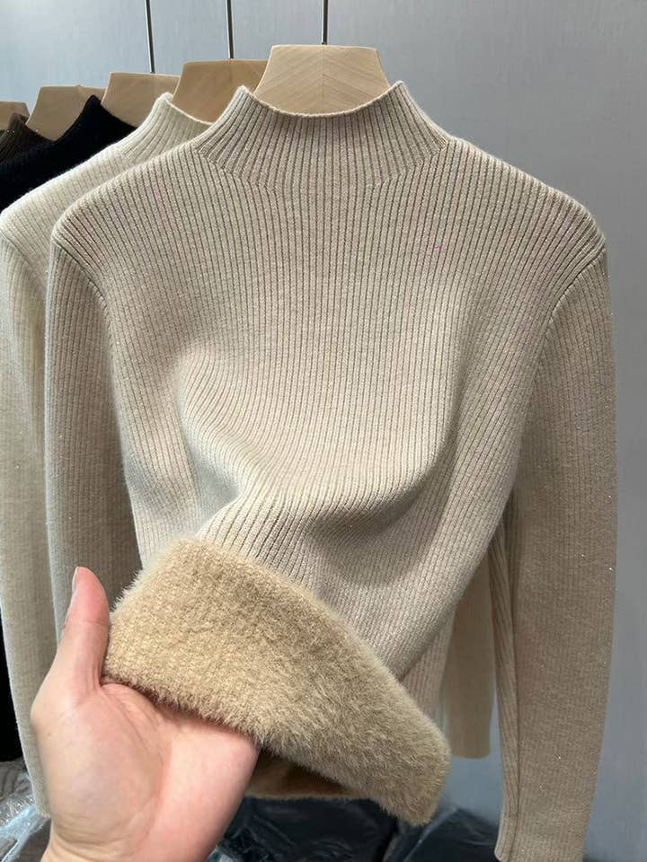 safistyle - Wholesale Knit Top - Women's - Half High Neck Top2