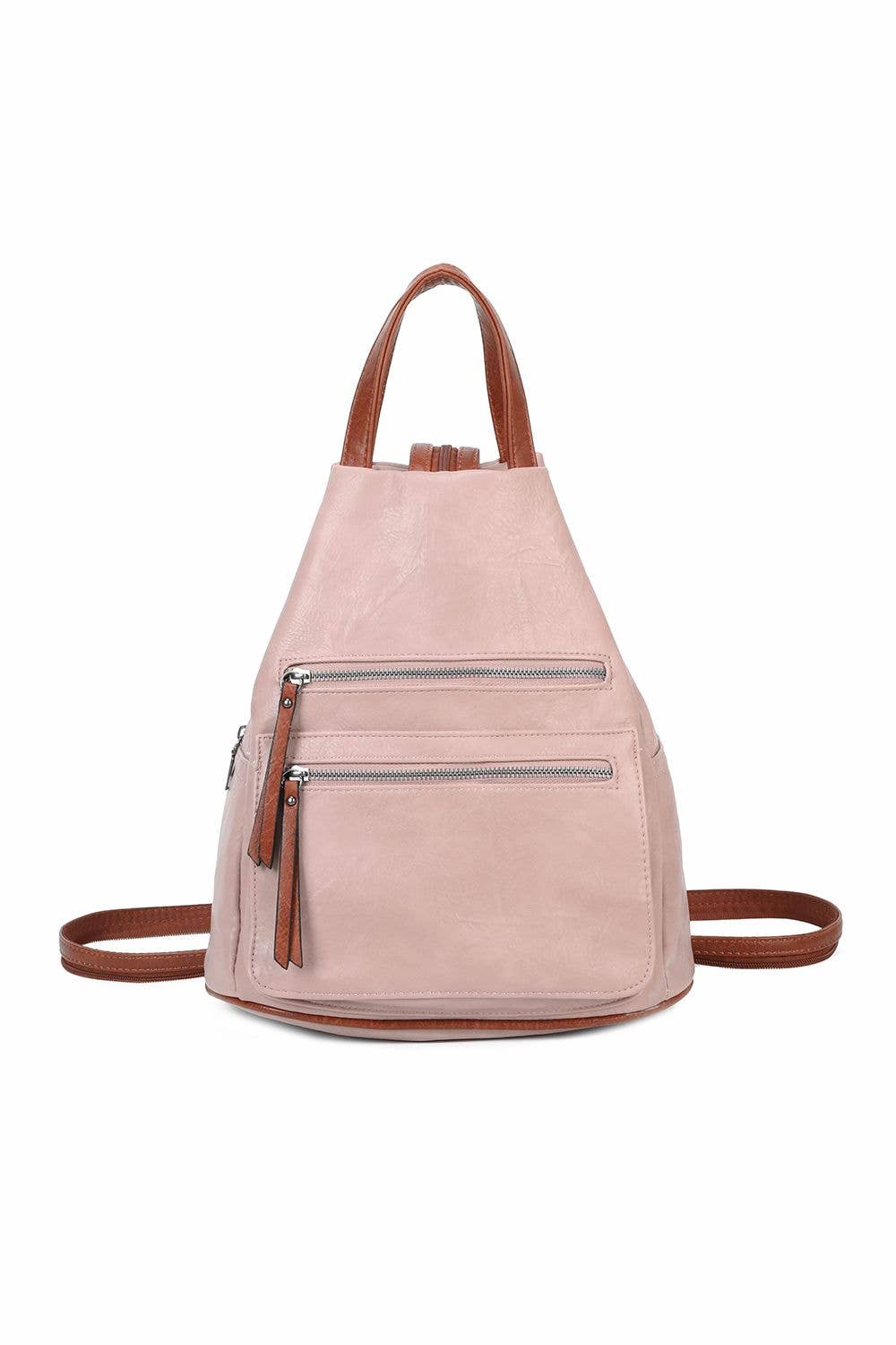 Ellas Trading - Wholesale Backpack - Unisex - Convertible Backpack PU Leather School Travel4