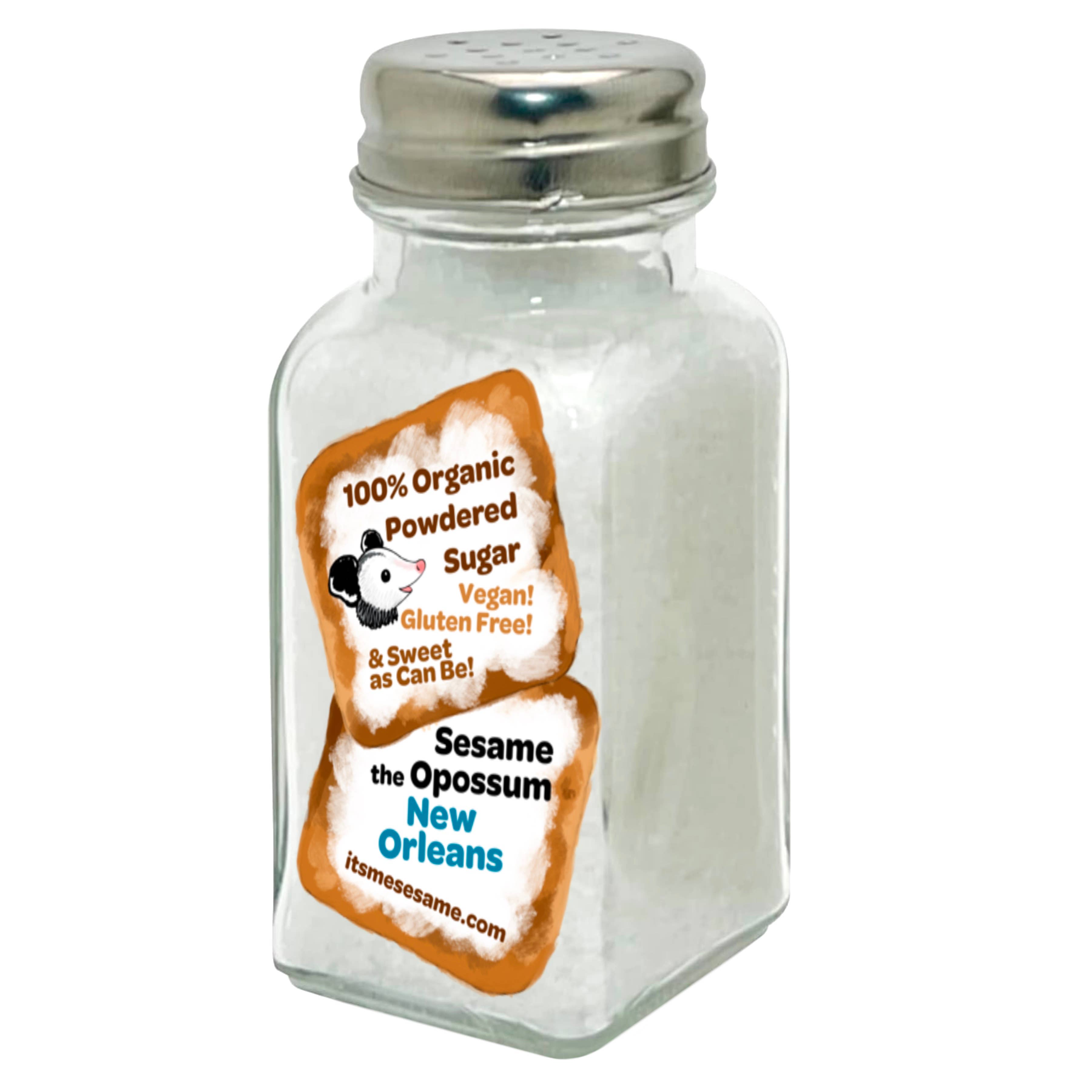 Sesame the Opossum - Wholesale Powdered Health Drink - Beignet Powder from New Orleans (organic powdered sugar)1