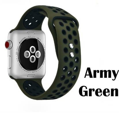 ShopTrendsNow - Wholesale Watch Band/Strap - Women's - Breathable Sport Silicone Band for Apple Watch37