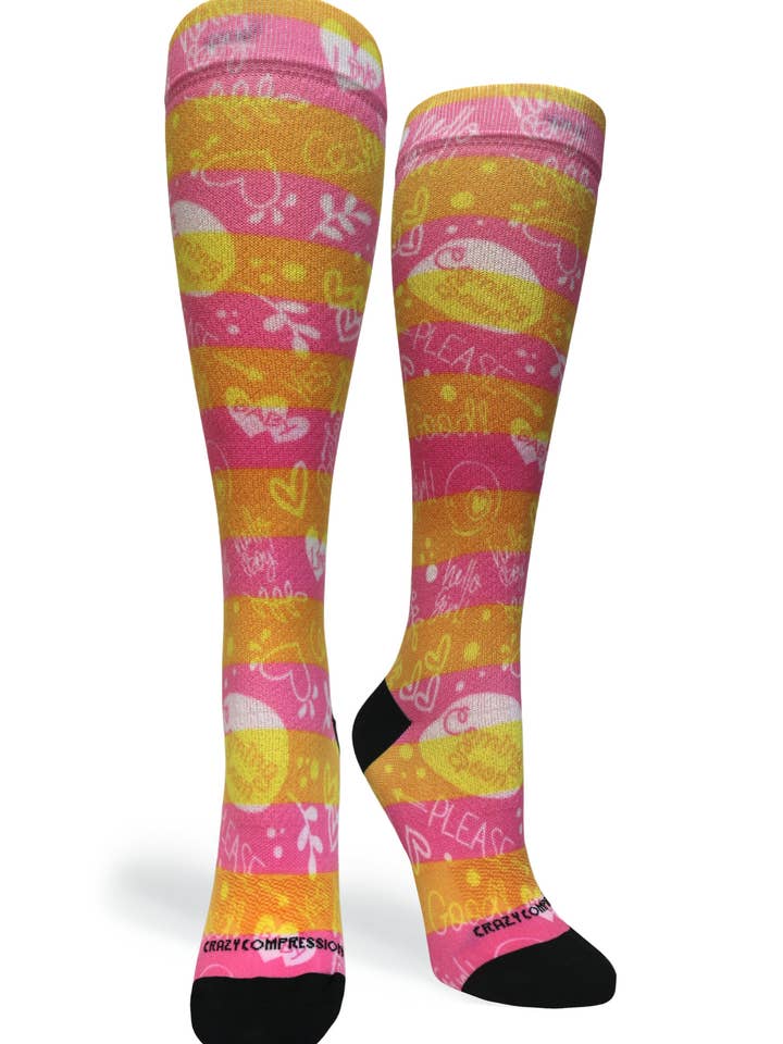 360 Hello Baby OTC kompressionsstrumpor (standard och extra breda) för wholesale av Crazy Compression