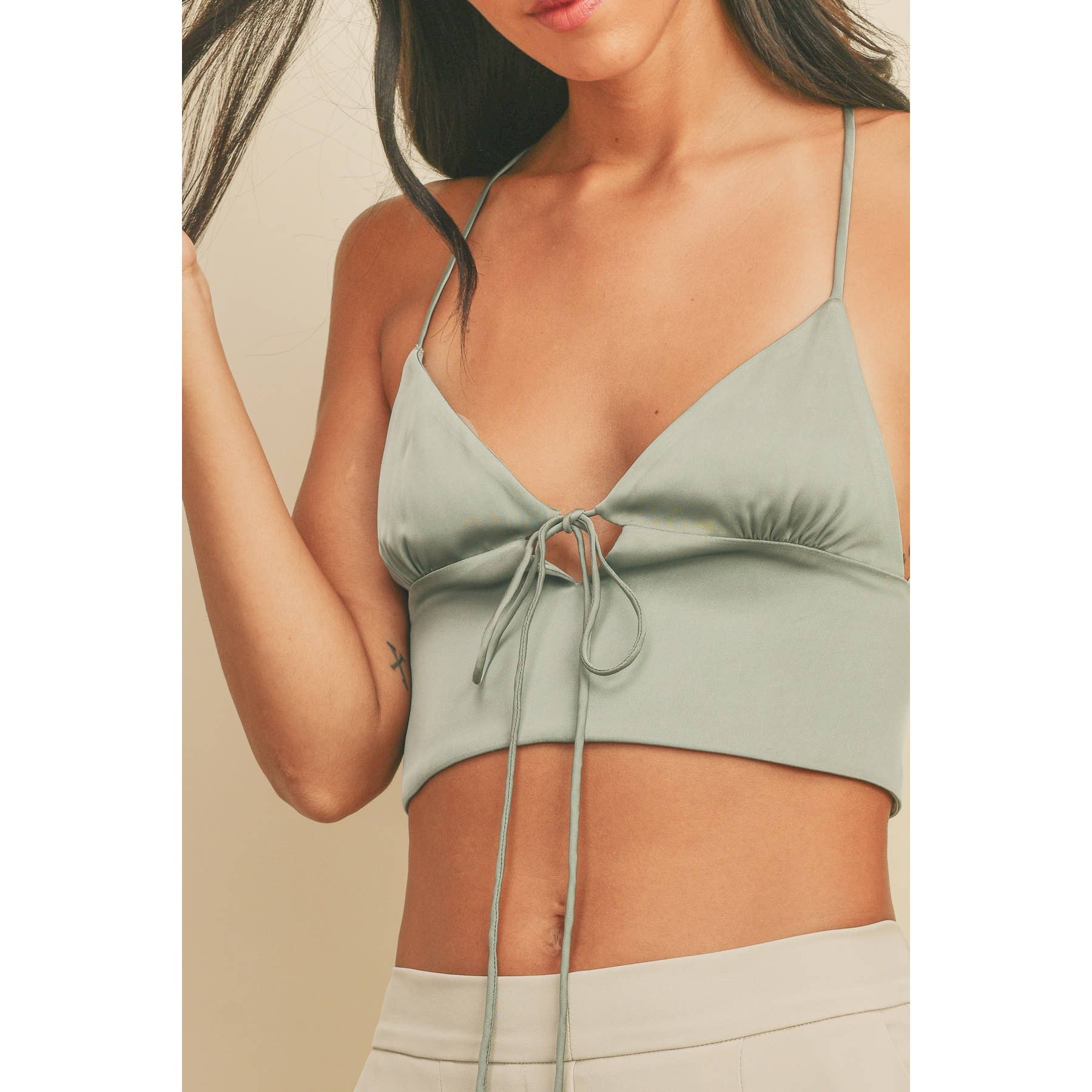 Dress Forum - Wholesale Blouse - Women's - Cross Back Triangle Brami Top (1)20