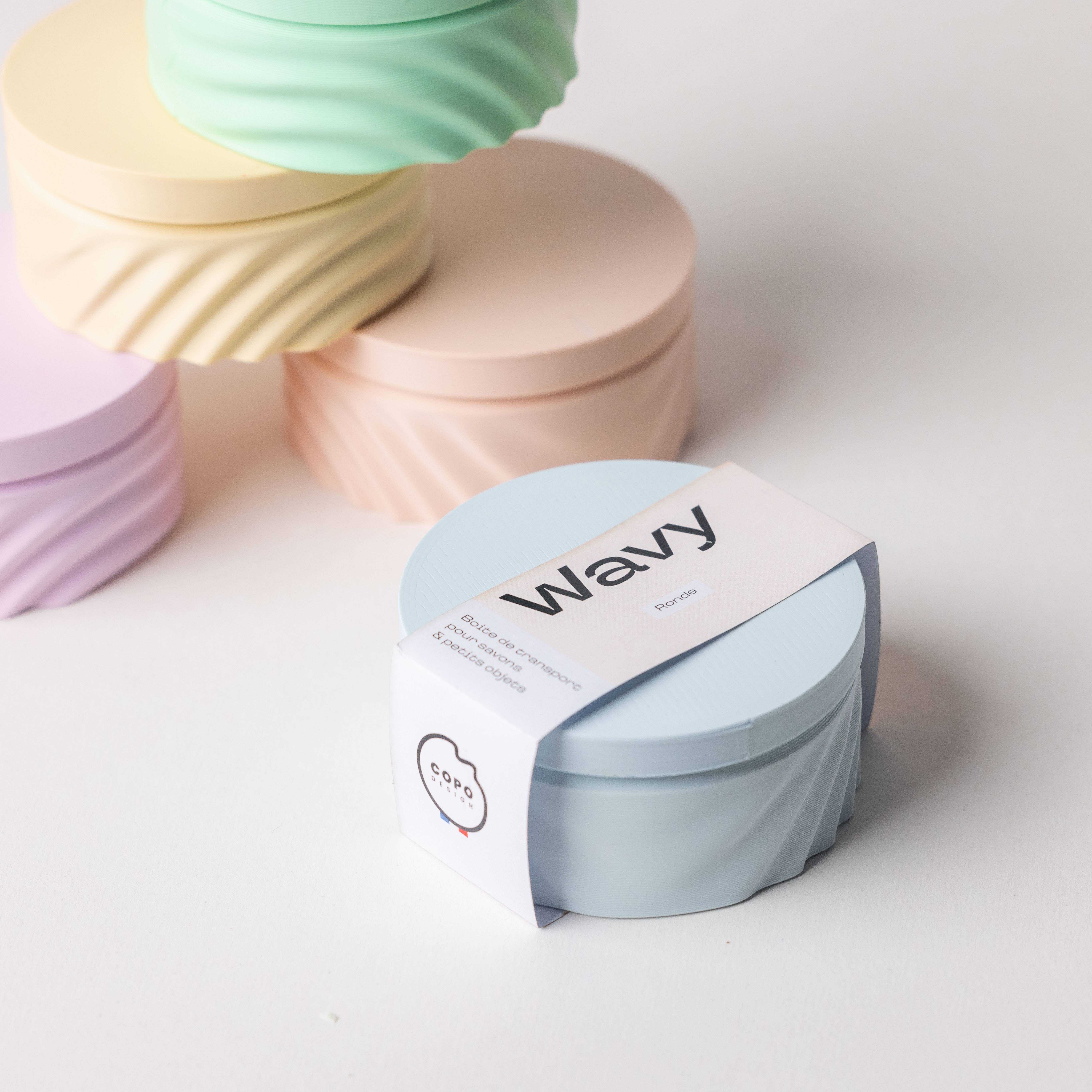 Copo Design - Venta al por mayor Bolsita de jabón - Estuche redondo para jabón de viaje - Pastel - Sin plástico5