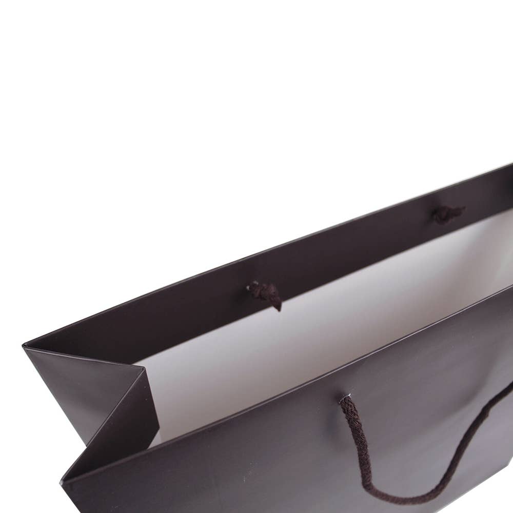 Matte Brown Luxury Double-Layer Paper Bag for wholesale on Faire3