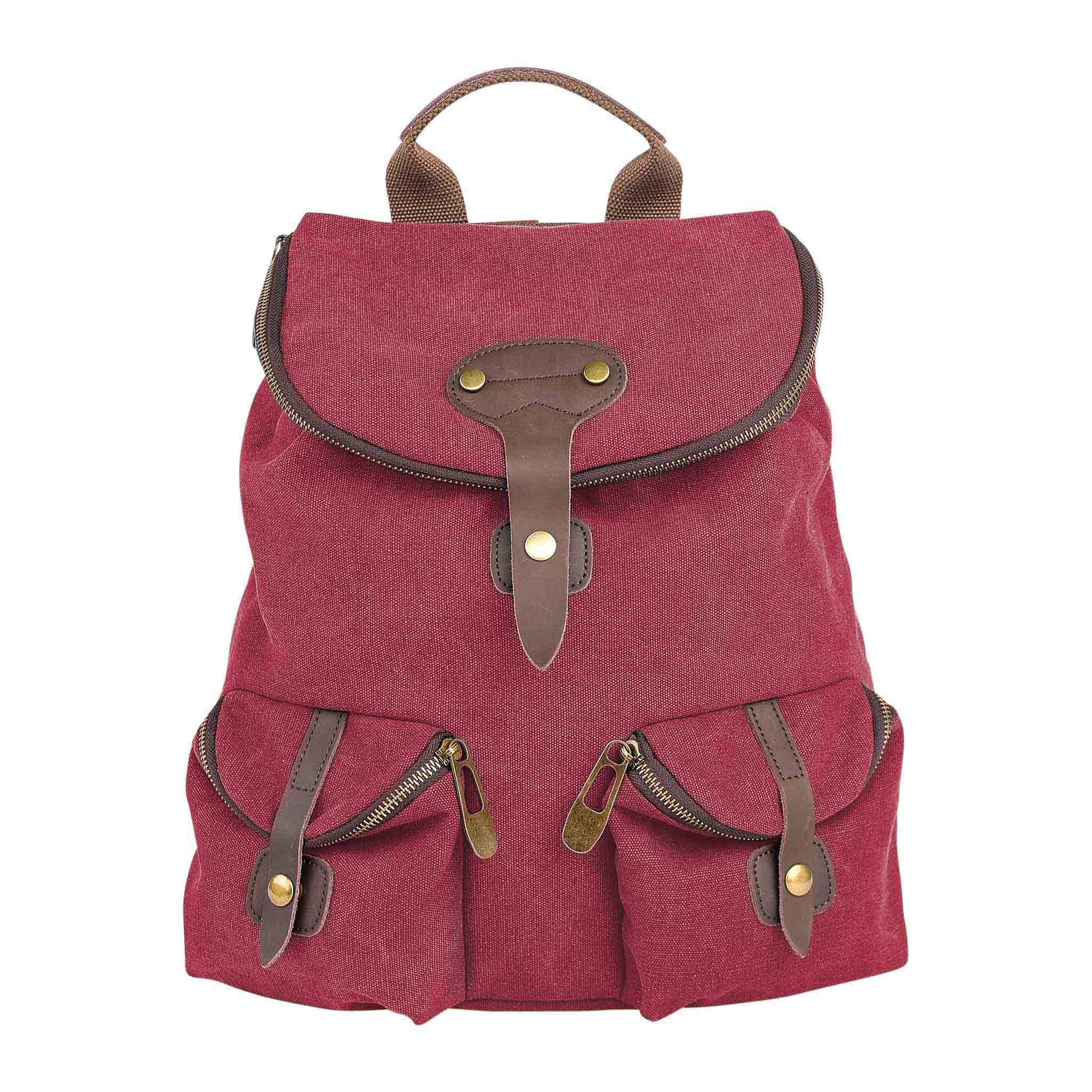 ZEDE PARIS - Wholesale Backpack - Women's - SAINT-PAUL - Canvas and leather backpack92