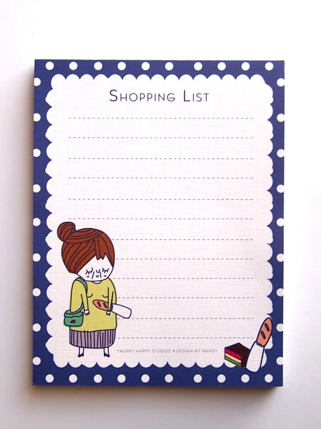 Merry Happy Studios - Wholesale Notepad - Nona Shopping Notepad0