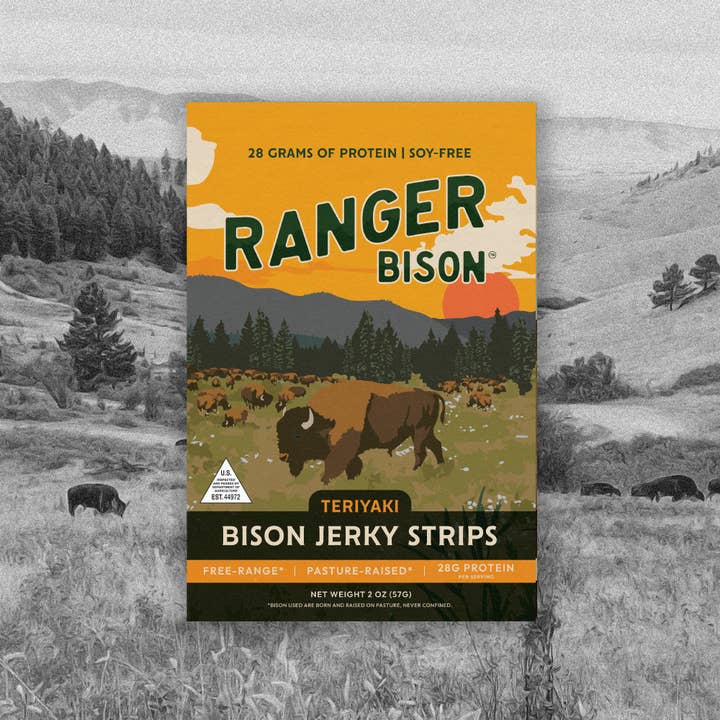 Ranger Bison - Wholesale Jerky - Teriyaki Bison Jerky Strips (Soy-Free)4