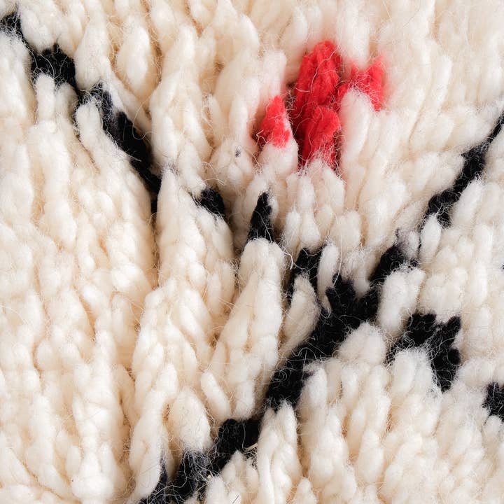 Moroccan Woven Treasures – wholesale Matta – Marockansk vit Shag-matta, Handvävd färgglad matta, Area Rug6