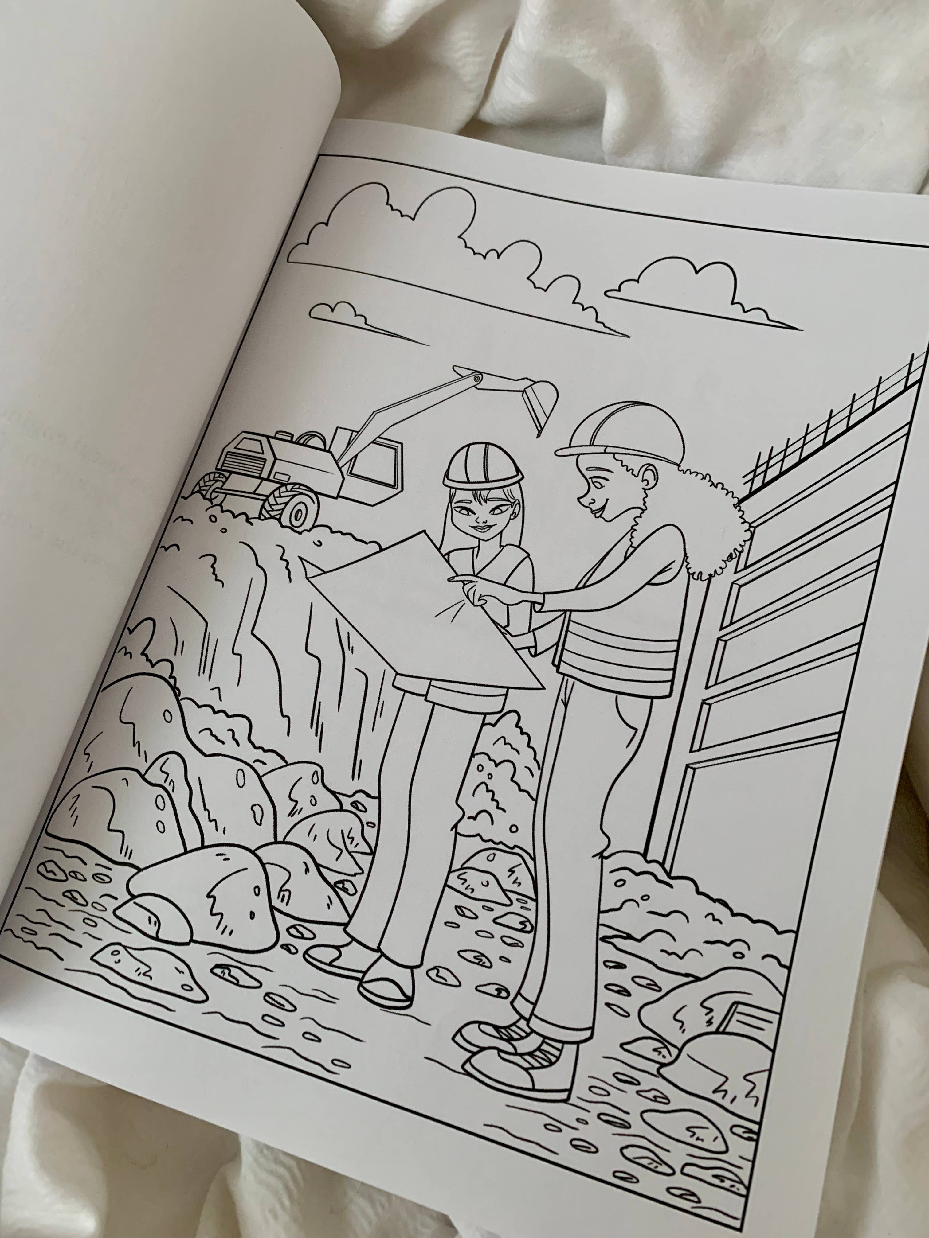 J.H. Lindo Books – wholesale Målarbok - Barn och baby – Ingenjörskarriärer Målarbok1