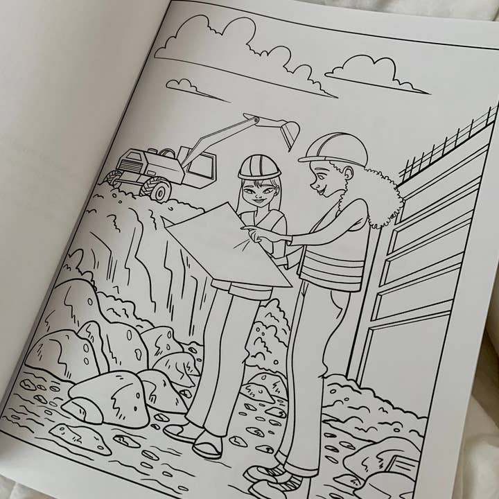 J.H. Lindo Books – wholesale Målarbok - Barn och baby – Ingenjörskarriärer Målarbok1