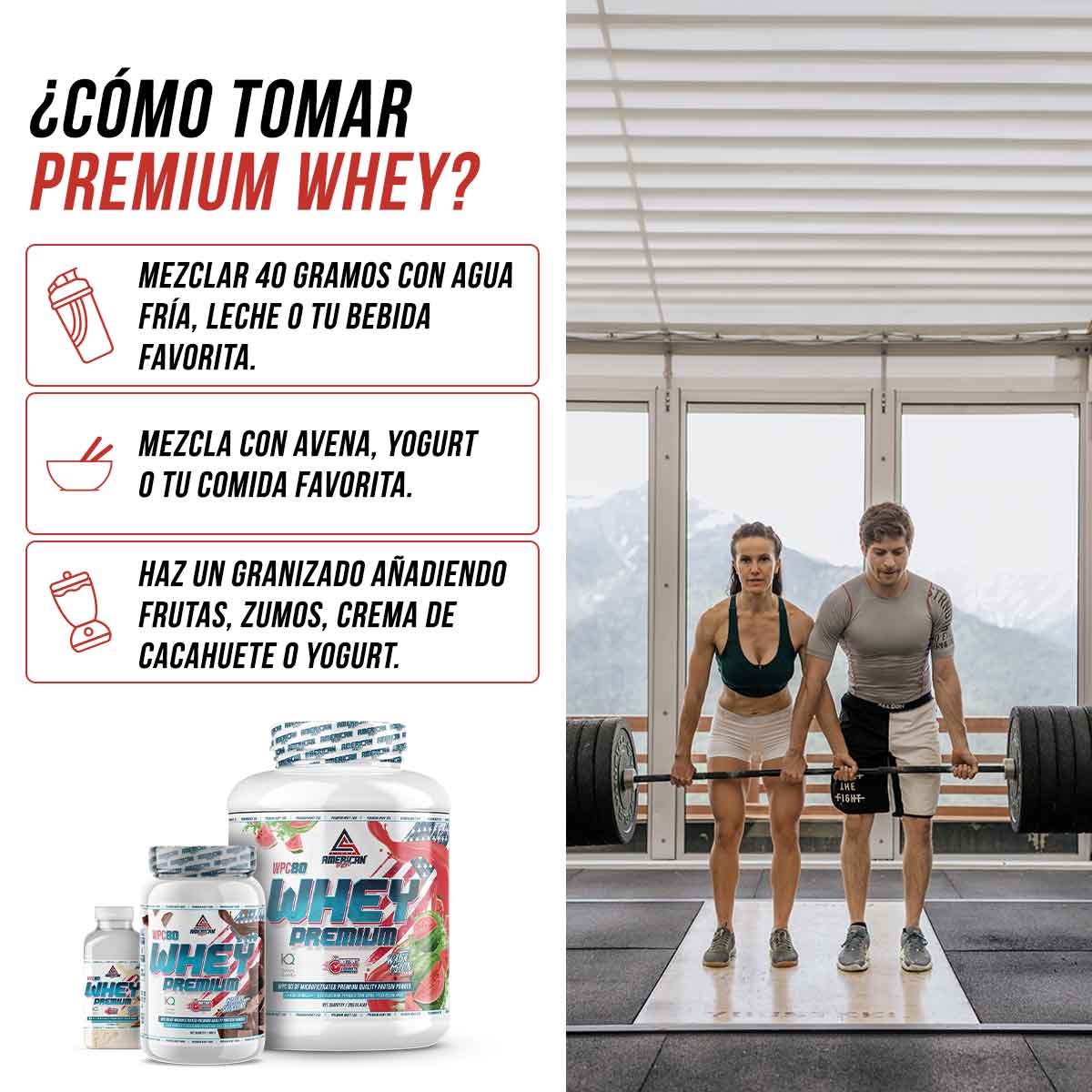 AMERICAN SUPLEMENT S.L. - Wholesale Protein/Superfood Powder - American Supplement | Single Dose Premium Whey Protein 40g10