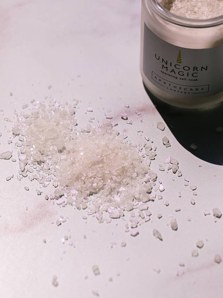 Unicorn Magic Sparkling Salt Soak for wholesale by Apothecary Co.