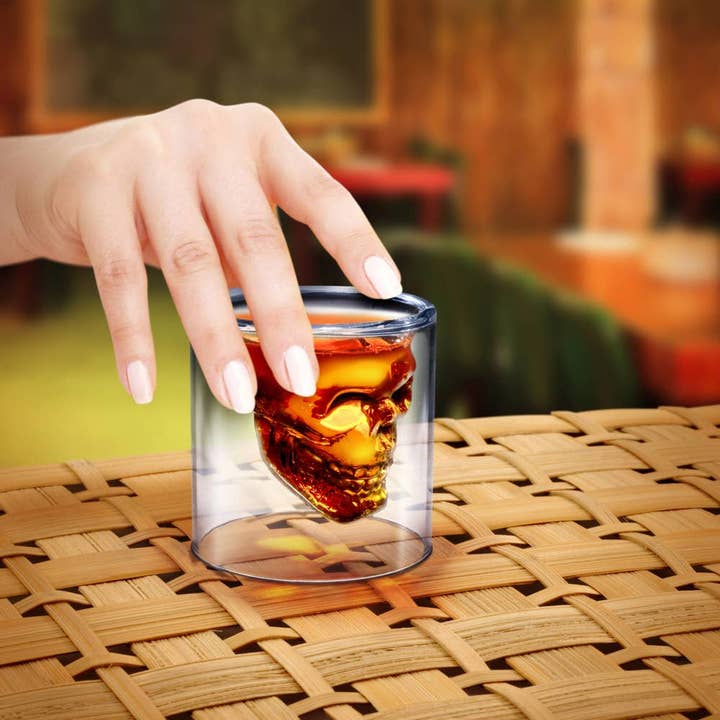 Fred & Friends - Wholesale Shot Glass - Doomed - Skull Shot Glass