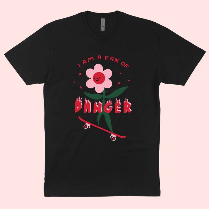 Tender Ghost - Wholesale Screen Printed T-Shirt - Unisex - Fan Of Danger Tee