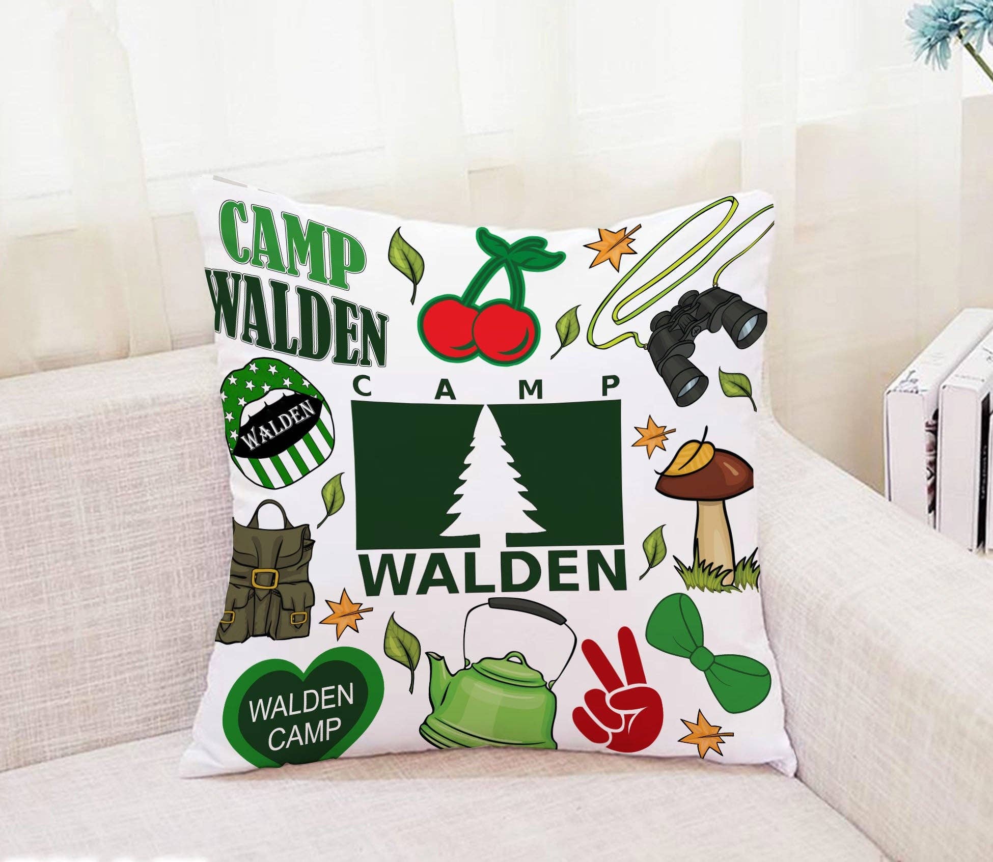 Gilbin - Wholesale Throw/Decorative Pillow - Camp Bunk Kids Autograph Pillow – Perfect for Sleepovers, Camp Memories, and Personalized Gifts (Camp Walden 2)0