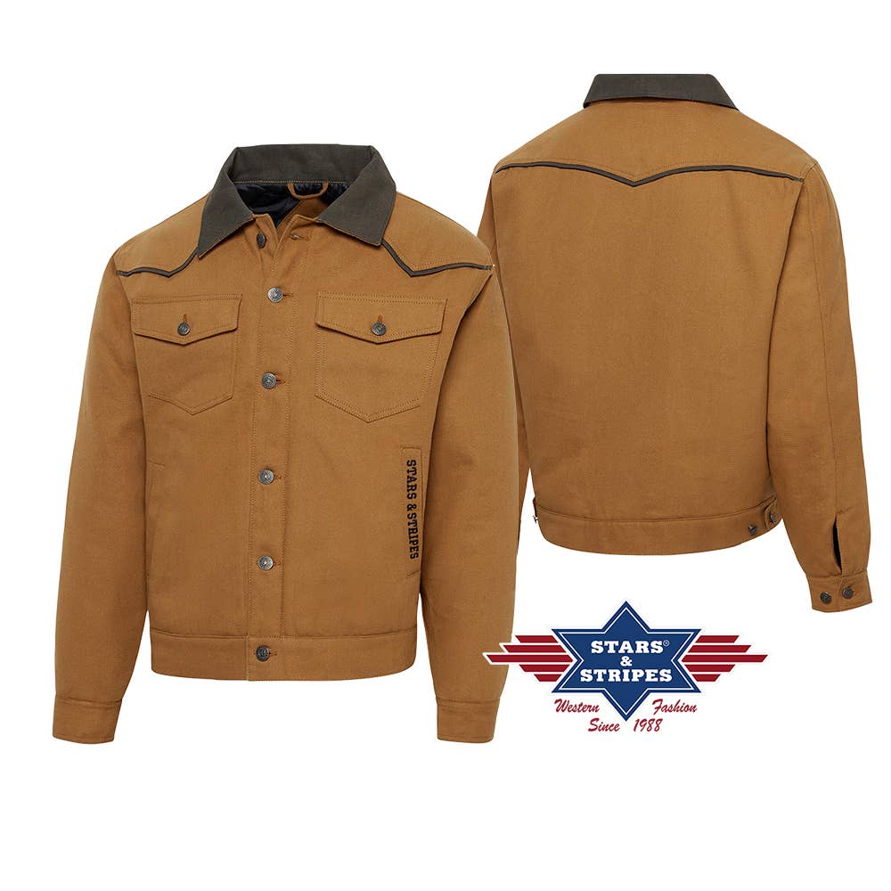 Stars & Stripes® – wholesale Jacket – Men's – western canvas jacket - Andrew jacket1