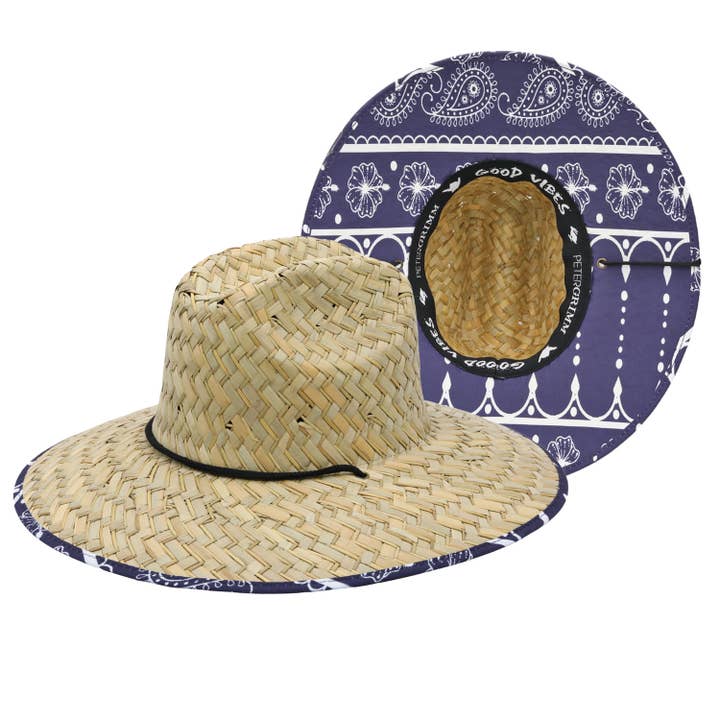 Nikki Straw Wide Brim Lifeguard Hat for wholesale by Peter Grimm