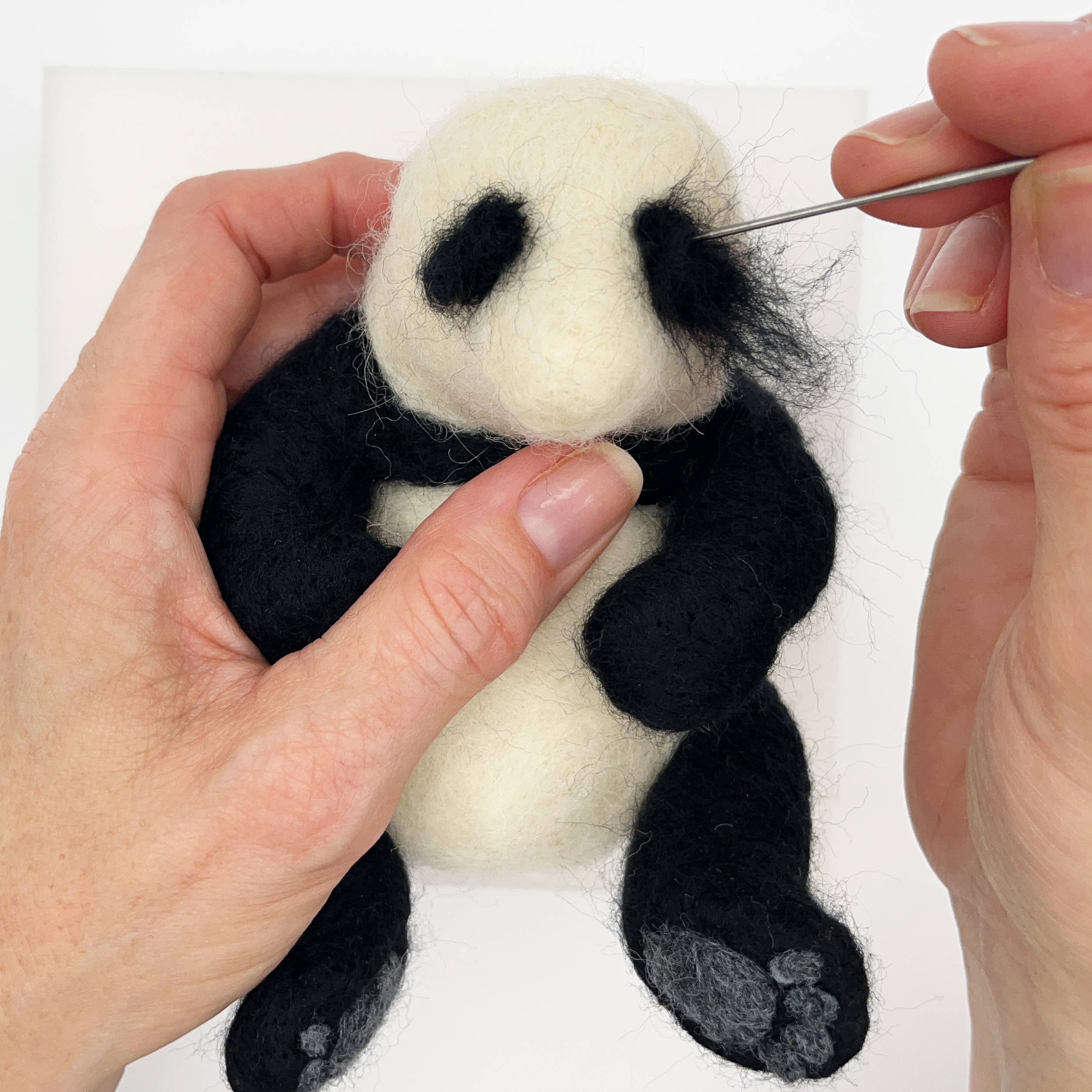 Bergin & Bath – wholesale Craft sewing kit – Needle Felting Kit - Panda - make your own giant panda7