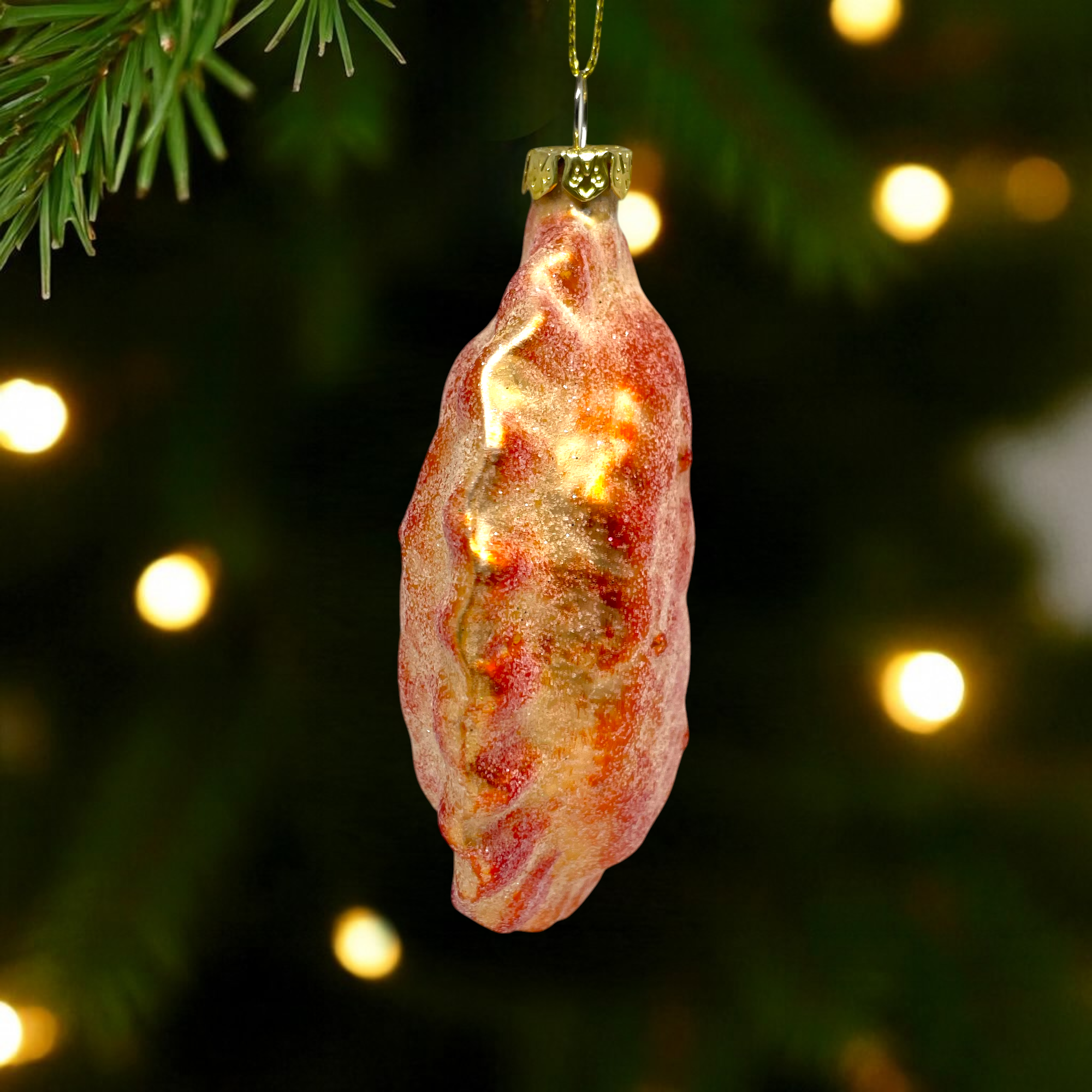 Noel Box - Wholesale Ornament - Empanada Glass Christmas Ornament3