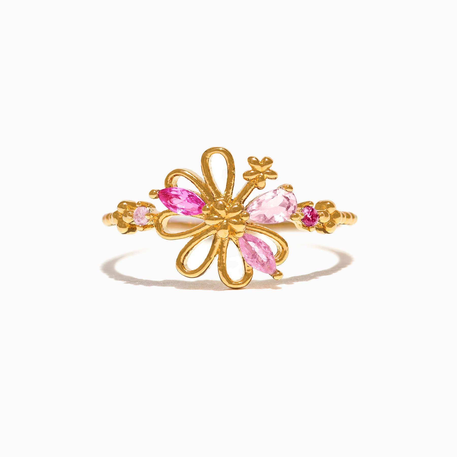 Girls Crew – wholesale Multi-stone ring – Blushing Blooms Ring3
