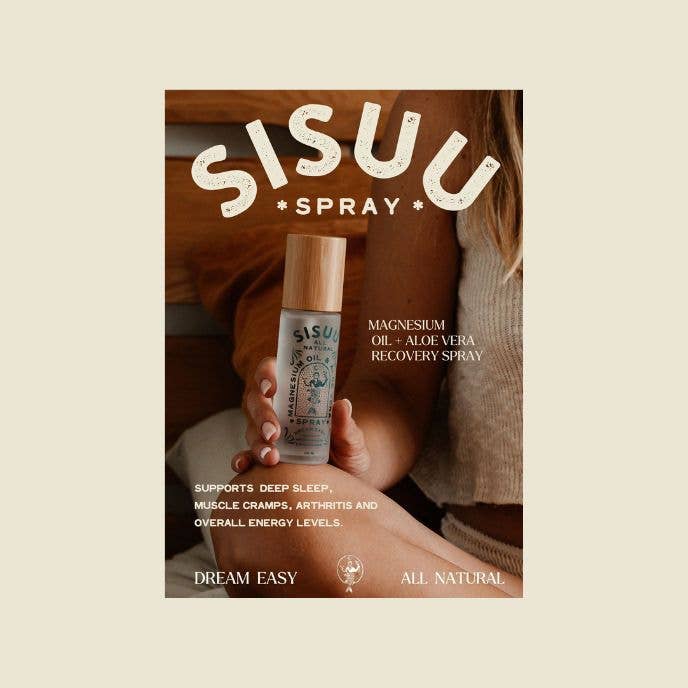 SISUU Magnesium Recovery Spray POS A5 for wholesale by SISUU