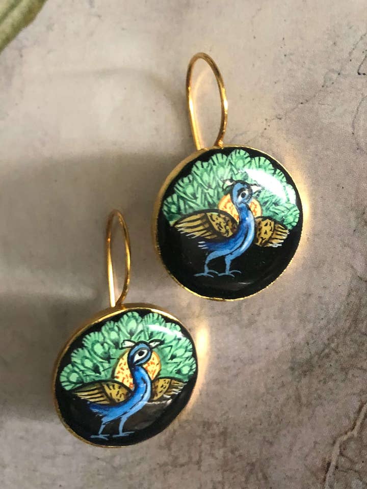 BRINCOS DE PAVÃO por atacado de Bon Bon