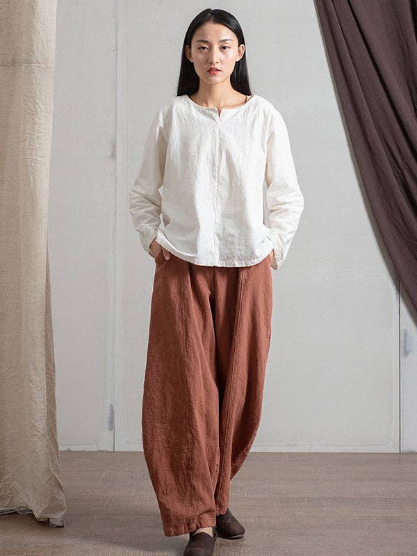 UZ Wholesale Store - Wholesale Pants - Women's - Simple High Waisted Solid Color Wide Leg Pants16