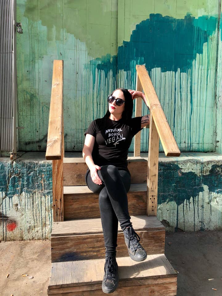 Natural Born Vegan T-shirt for wholesale by Vegan Club