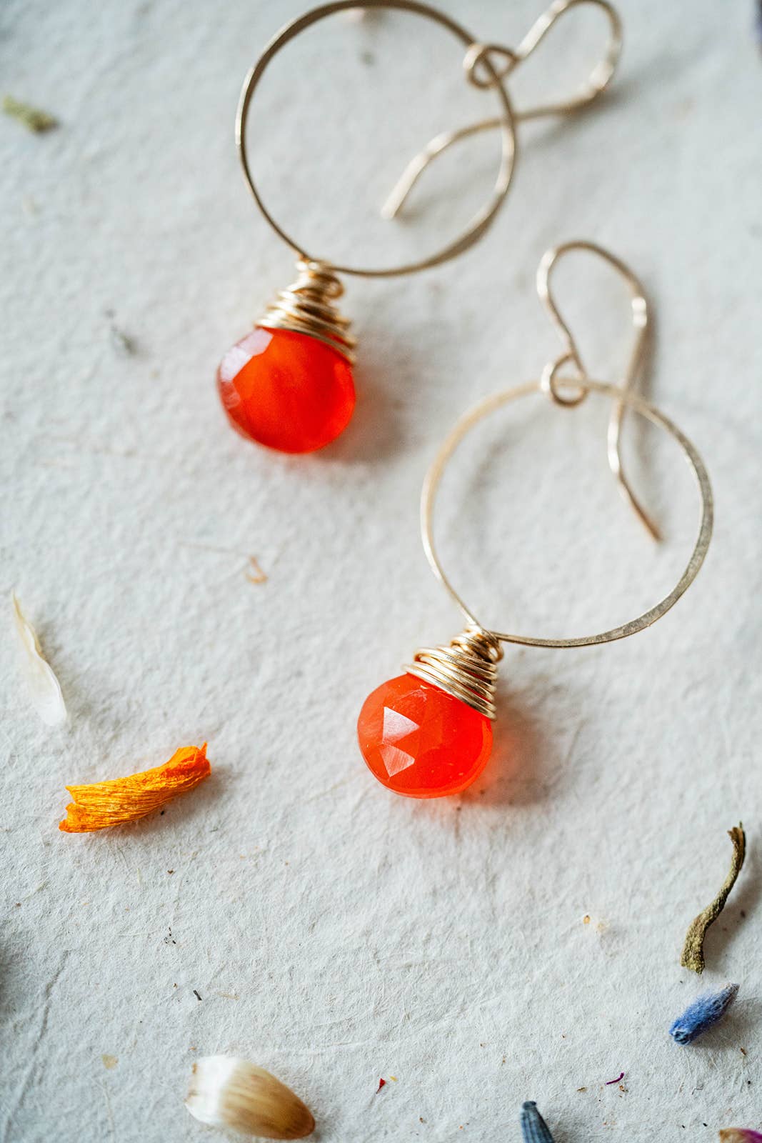 Bella Vita Jewelry - Wholesale Dangle Earrings - Pantone Earrings | Megan Hoop and Natural Stone Earrings11