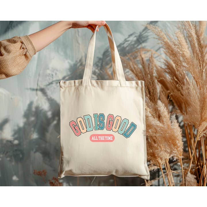 God Is Good All The Time Christian Tote Bag for wholesale by Eleven Fashion