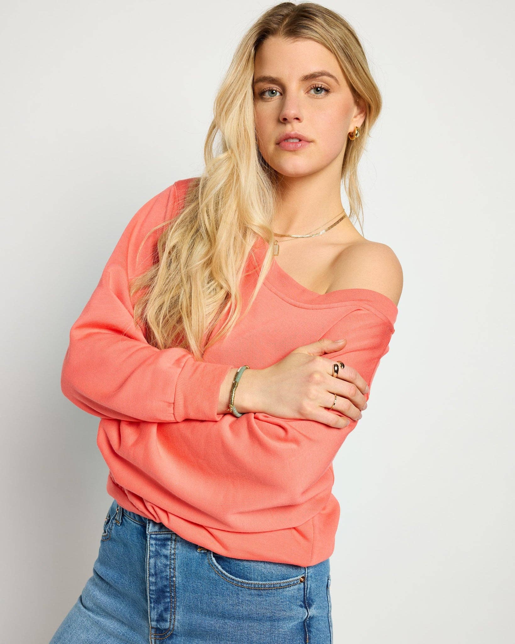 Seventy Eight and Sunny (SEAS) - Wholesale Sweatshirt - Women's - Brooksville One Shoulder Sweatshirt25