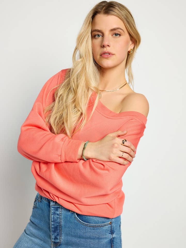 Seventy Eight and Sunny (SEAS) - Wholesale Sweatshirt - Women's - Brooksville One Shoulder Sweatshirt25