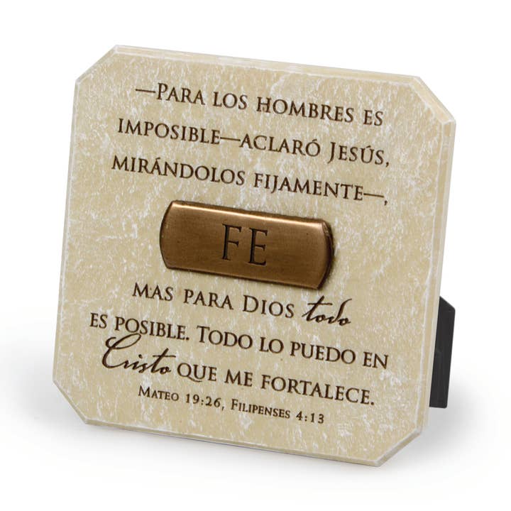 LCP Spanish Plaque Bronze-Finish Title Bar Fe for wholesale by Dicksons