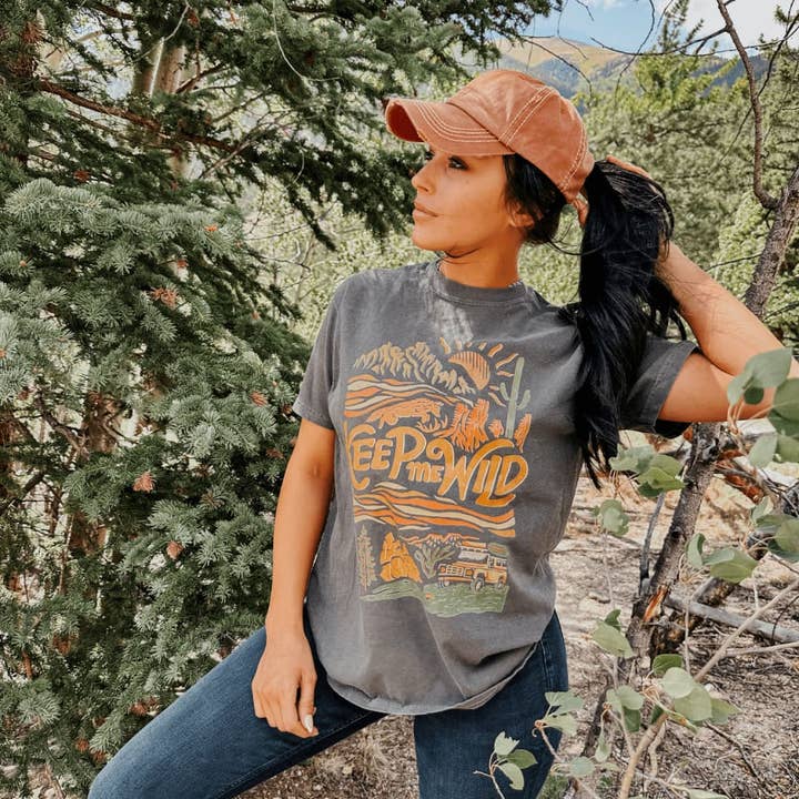 Keep Me Wild Tee for wholesale by Mountain Moverz