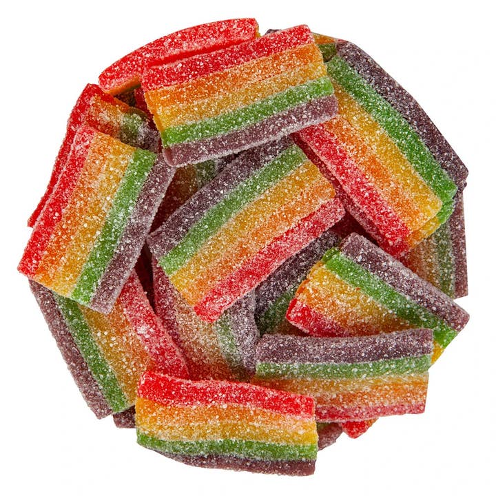 Candypros - Wholesale Gummy - Mini Sour Rainbow Belt Bites