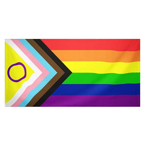 Bandera del Progreso del Orgullo Intersex. para venta al por mayor de Merchbaendchen