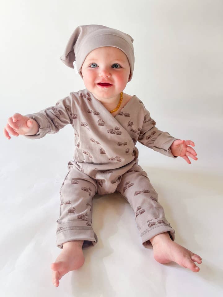 Bébénca Organics - Wholesale Jumpsuit - Baby - Organic Unisex Baby Kimono Romper/Jumpsuit